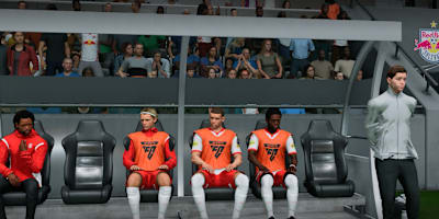 Die Reservebank von Red Bull Salzburg in EA Sports FC 25