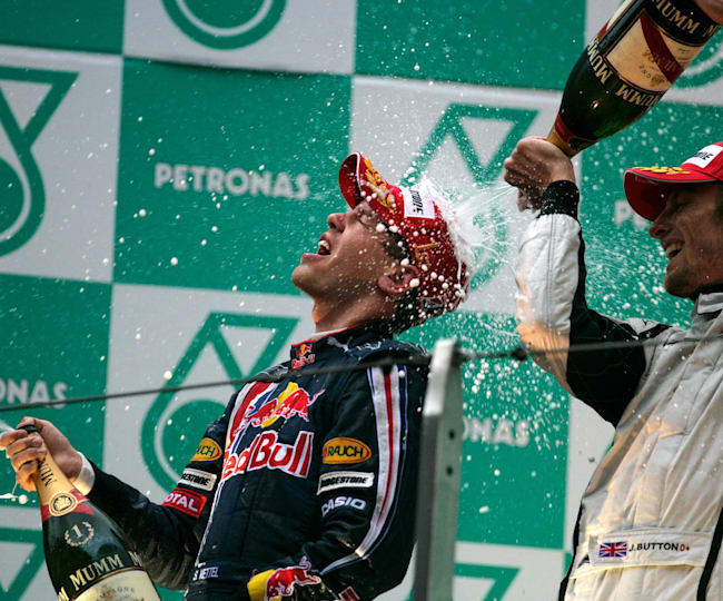 Sebastian Vettel Claims Red Bull Racing&rsquo;s First F1 Win