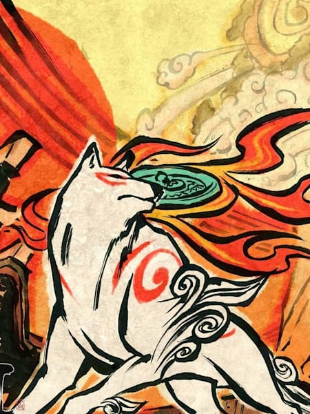 Concept art from Okami HD, one of the games you need to play in December.
