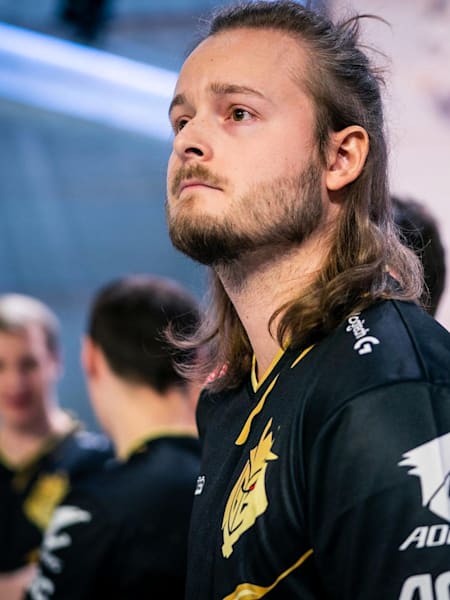 A photo of Hampus Mikael ‘promisq’ Abrahamsson at Worlds 2019.