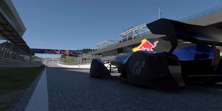Una captura de pantalla de Gran Turismo 7 muestra el Red Bull X2014 en el Red Bull Ring.