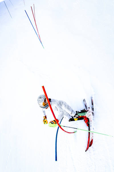 Lucas Pinheiro Braathen på trening i østerrikske Reiteralm 18. Desember 2023.