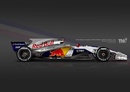 Mattias Ekström Rallycross F1 car livery concept by Tim Holmes Design