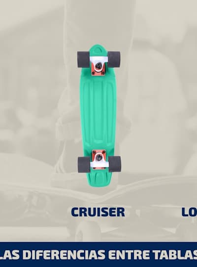 entre skate, cruiser, longboard