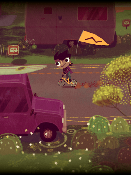 Screenshot from Knights and Bikes, the video game by developers Foam Sword Games.