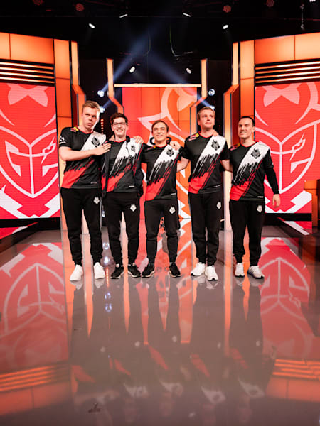 A picture of G2 Esports during the 2020 LEC Spring season