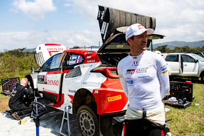 Sébastien Ogier from the TOYOTA GAZOO RACING WRT team at the WRC Rally Kenya 2023 in Naivasha, Kenya.
