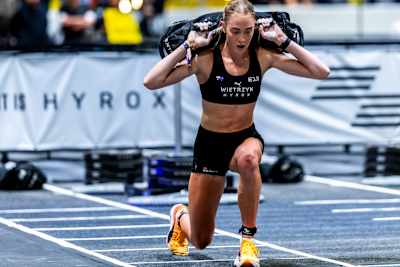 Joanna Wietrzyk lors de l'Hyrox Major à Hong Kong le 22 novembre 2024. 