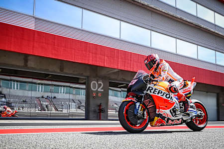 MotoGP rider Marc Márquez at the pre-season test in Portimao in March 2023