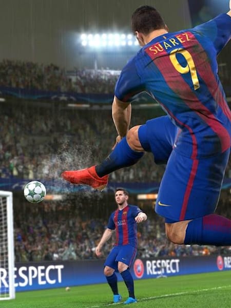 Luis Suárez in action in PES 2017