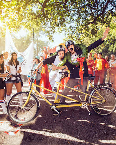 The winners of Tour de Tandem in Lund in 2015.