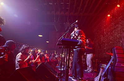 Cuco performs an intimate set for his close friends at the Hi Hat in Highland Park.