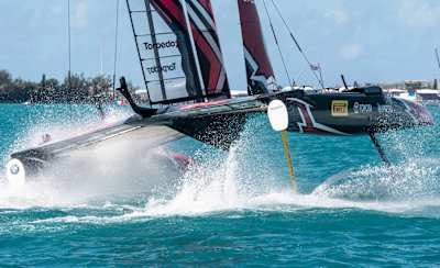 Emirates Team New Zealand race Team Groupama