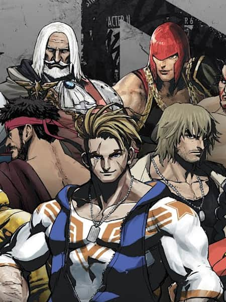 Photo de famille des personnages de Street Fighter 6.