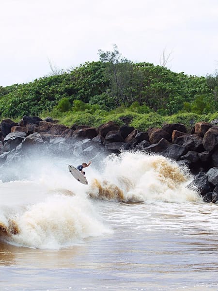 When the water is muddy, Sheldon Simkus takes to the air