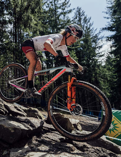 Emily Batty rides her own signature Canyon Lux Trail