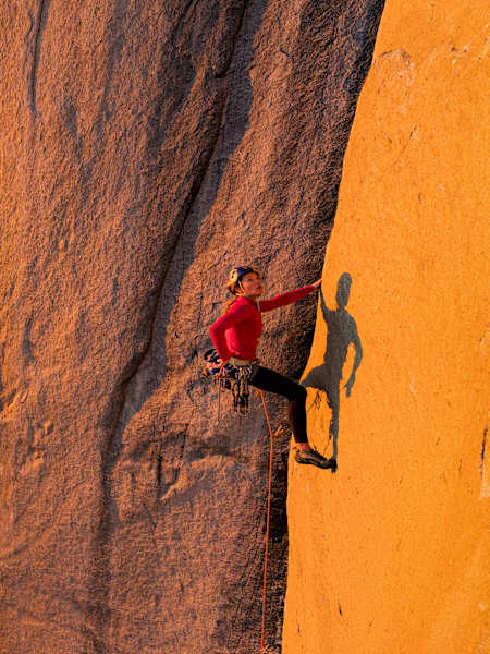 Sasha DiGiulian climbs the Platinum route on El Capitan in Yosemite National Park, California, USA on November 29, 2025. 