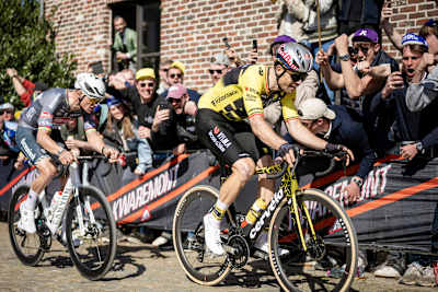 Wout van Aert en Mathieu van der Poel in 'De Ronde'