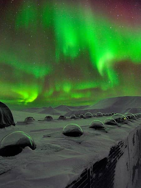 Northern lights pictures: Rainbow of colors in the sky