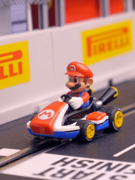 Super Mario and Super Max line up on the grid