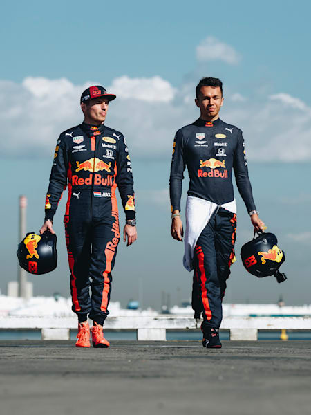 Max Verstappen And Alex Albon In Melbourne