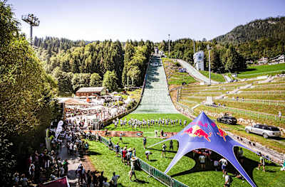 The Red Bull 400 venue in Bischofshofen, Austria.