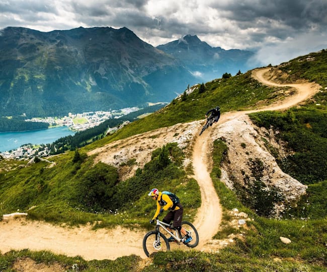 st moritz in mountain bike la guida ai trails