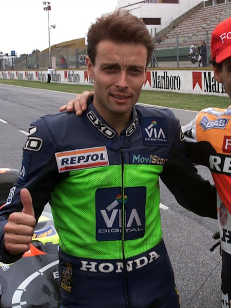 Emilio Alzamora y Álex Crivillé, Gran Premio de Argentina de 1999, MotoGP.