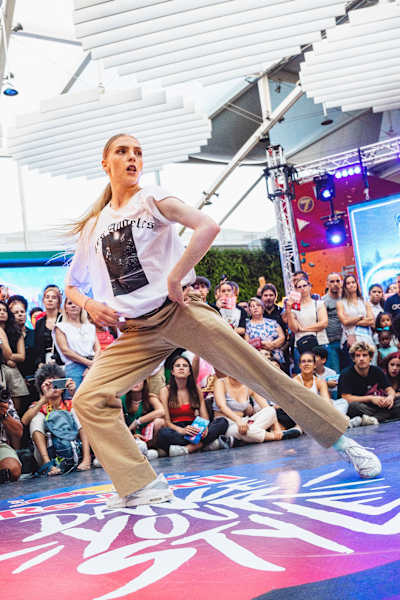 Kate performs at Red Bull Dance Your Style National Final in Lisbon, Portugal on July 03, 2022  