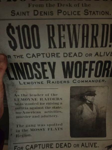 You can earn $100 by capturing outlaws
