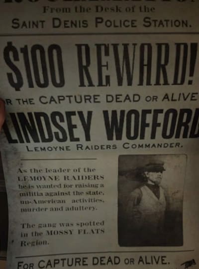 You can earn $100 by capturing outlaws