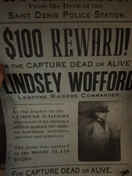 You can earn $100 by capturing outlaws
