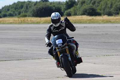 Egbert van Popta feiert seinen Rekord