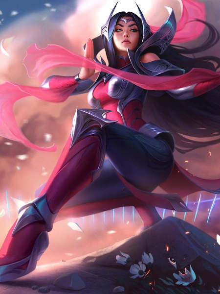 Artwork of Irelia from League of Legends.