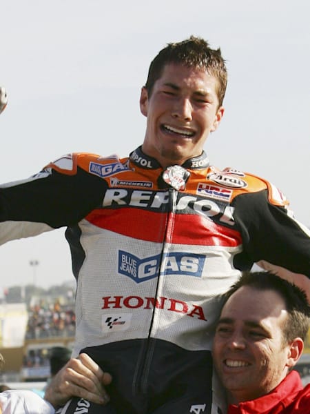 Le pilote de MotoGP Nicky Hayden lors de la saison MotoGP 2006.