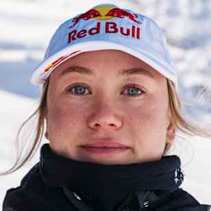 Tess Ledeux poses for a portrait at the Red Bull Performance Camp in Saas Fee, Switzerland on September 28, 2025.