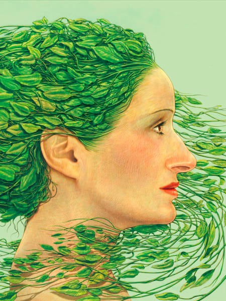 Teresa Iturrioz (Single), en ilustración de Javier Aramburu para la portada de su álbum 'Hola' (2020).