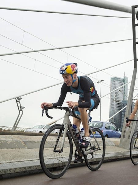 Marten van Riel during the ITU World Triathlon Grand Final in Rotterdam, The Netherlands on September 16, 2017.