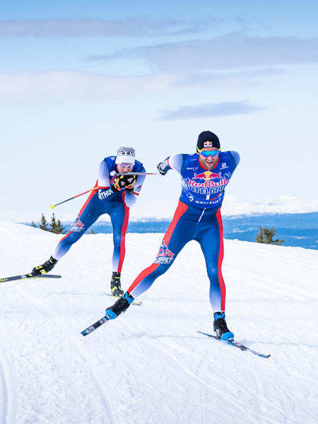 The Northug brothers side by side at Red Bull Janteloppet  