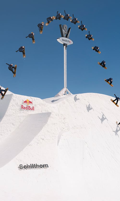 Valentino Guseli at the Swatch NINES in Schilthorn, Switzerland