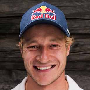 Marco Odermatt poses for a portrait at the trainings camp in Zermatt, Switzerland on August 14, 2025.