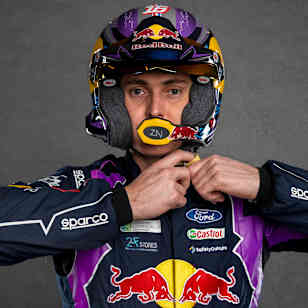 Adrien Fourmaux of France poses for a photograph during the WRC launch at the Hangar 7 in Salzburg, Austria on January 15, 2022.