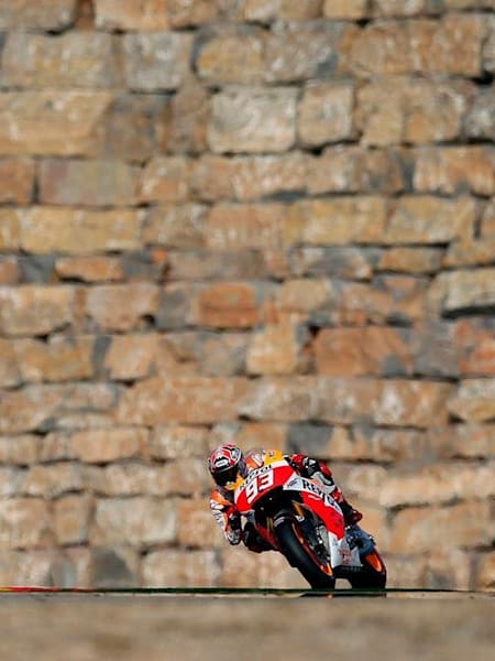 Marquez al muro di Aragon