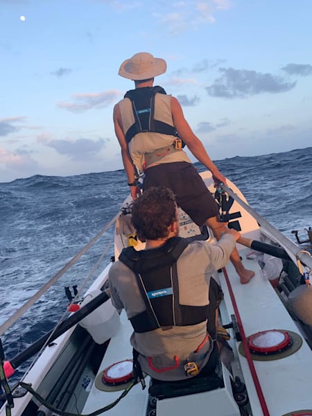 The Maclean Brothers rowing the Atlantic on their record breaking voyage