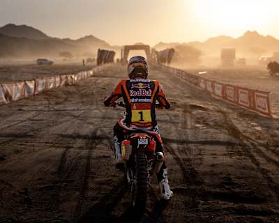 Daniel Sanders of the Red Bull KTM Factory Racing during the Stage 1 of the Dakar 2025 on January 4, 2026 around Yanbu, Saudi Arabia.