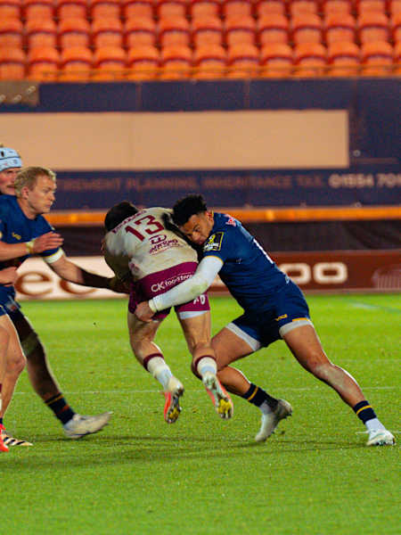 Brandon Jackson makes a tackle against Scarlets