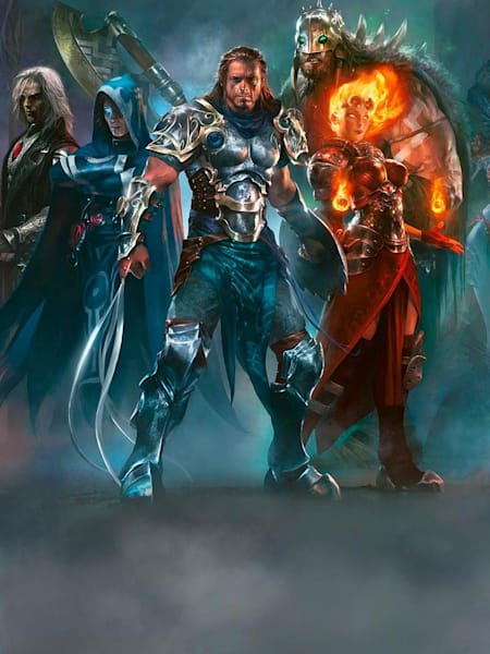 Artwork from Magic: The Gathering, the long running card game that is celebrating 24 years as a game.