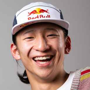 The D Soraki smiles brightly at the 2023 Red Bull Athlete Summit held in Tokyo.