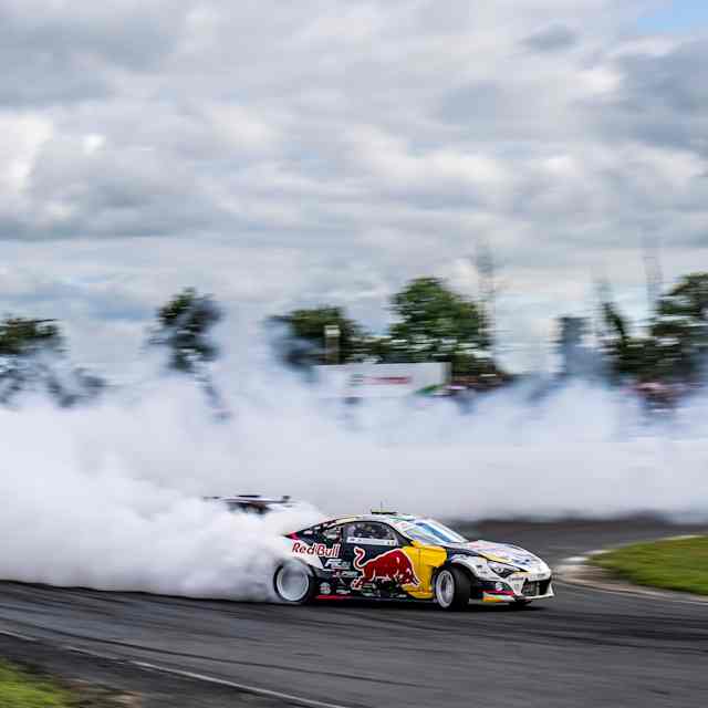 Conor Shanahan performs during Round 4 of Drift Masters in Kildare, Ireland on June 29, 2025
