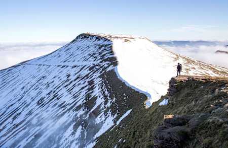 Normally a tourist magnet, on a winter day you'll get Pen Y Fan to yourself